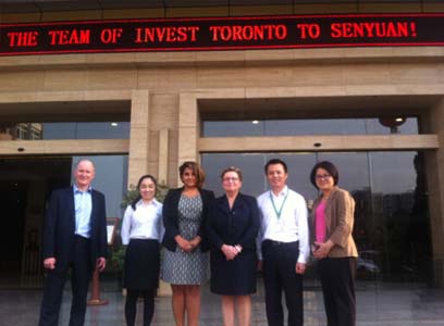 International reputation affects the Quartet Canada Toronto Investment Promotion Agency visited Senyuan